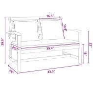 Градински Софа Комплект Естествен Тиково дърво масив
