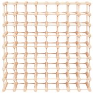 Поставка за вино за 72 бутилки 90,5x23x90,5 см бор масив