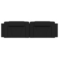 Мека табла за легло Viana, черна, 183 см, изкуствена кожа