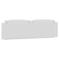 Мека табла за легло Viana, бяла, 183 см, изкуствена кожа