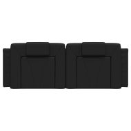 Мека табла за легло Viana, черна, 152 см, изкуствена кожа