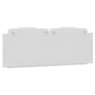 Мека табла за легло Viana, бяла, 152 см, изкуствена кожа