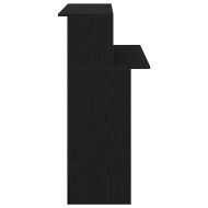 Рецепционно бюро черно 100x50x103,5 cm Инженерна дървесина