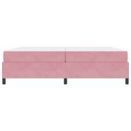 Рамка за легло с матрак Розово 200 x 200 cm текстил