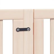 Сгъваема преграда за кучета с врата 12 панела 600 см топола