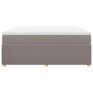 Боксспринг легло с матрак, таупе, 180x200 см, плат