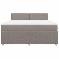 Боксспринг легло с матрак, таупе, 180x200 см, плат