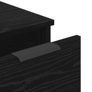 Служебен шкаф 3 pcs Черния дъб 181 x 30 x 70 см Инженерно дърво