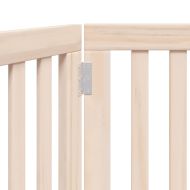 Сгъваема преграда за кучета 2 панела 160 см тополово дърво