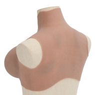 Силиконов нагръдник, кафеникав, H чашка