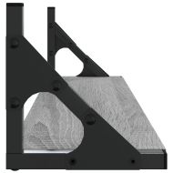 Стенни рафтове, 2 бр, сив сонома, 60x15x15,5 см