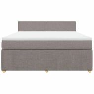 Боксспринг легло с матрак, таупе, 180x200 см, плат