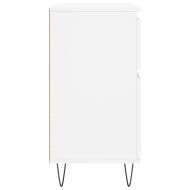 Сайдборд, бял, 60x35x70 см, инженерно дърво