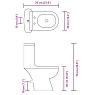 Тоалетна с казанче, бяла