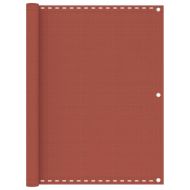 Балконски параван, теракота, 120x600 см, HDPE