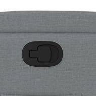 Фотьойл с регулируема облегалка, светлосив, плат