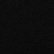 Масажен фотьойл с регулируема облегалка, черен, плат