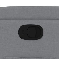 Фотьойл с регулируема облегалка, светлосив, плат