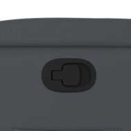 Фотьойл с регулируема облегалка, сив, изкуствена кожа