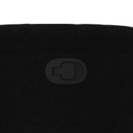 Фотьойл с регулируема облегалка, черен, плат