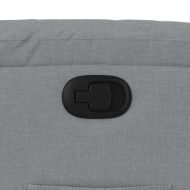 Фотьойл с регулируема облегалка, светлосив, плат