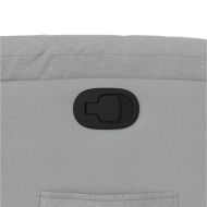 Фотьойл с регулируема облегалка, светлосив, плат