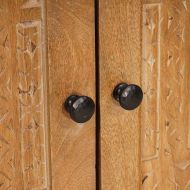 Комплект мебели за баня с чекмедже 4 pcs Кафяво Инженерно дърво