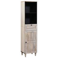 Комплект мебели за баня с чекмедже 5 pcs Бяло Инженерно дърво