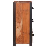 Служебен шкаф с чекмедже 3 pcs Кафяво 110 x 30 x 75 см