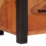 Служебен шкаф с чекмедже 3 pcs Кафяво 110 x 30 x 75 см