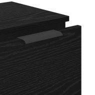 Служебен шкаф с чекмедже 3 pcs Черния дъб Инженерно дърво