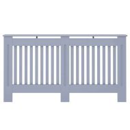 Калъф за радиатор 2 pcs Сив 152 x 19 x 81,5 см Инженерно дърво