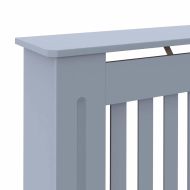 Калъф за радиатор 2 pcs Сив 152 x 19 x 81,5 см Инженерно дърво