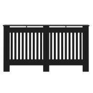 Калъф за радиатор 2 pcs Черно 152 x 19 x 81,5 см