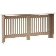 Калъф за радиатор 2 pcs Кафяво 172 x 19 x 81,5 см