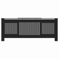 Калъф за радиатор 2 pcs Черно 205 x 20,5 x 81,5 см