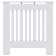 Калъф за радиатор 2 pcs Бяло 78 x 19 x 81,5 см Инженерно дърво