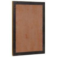 Огледало за баня с огледало Черен и златен 50 x 2,5 x 70 см