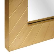 Огледало за баня с огледало Черен и златен 50 x 2,5 x 70 см