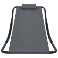 Градинско легло, сиво, 200x90 см, стомана