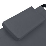 Градинско легло, сиво, 200x90 см, стомана