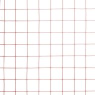 Кокошкарска мрежа, стомана с PVC покритие, 25х1 м, червена