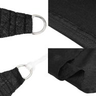 Платно-сенник, 160 г/м², правоъгълно, черно, 6x8 м, HDPE