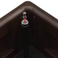 Градинска повдигната леха, самополивна, мока, 100x43x33 см