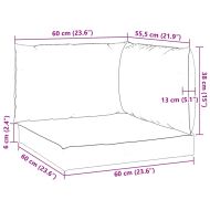 Палетни възглавници, 3 бр, светлосини, Оксфорд плат