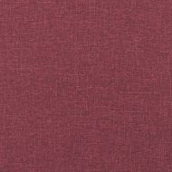 Комплект дивани 3 части с възглавници виненочервен текстил