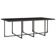 Градински комплект с възглавници, 13 части, кафяв полиратан