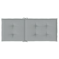 Възглавници за стол 2 бр меланж светлосиви 120x50x4 см плат