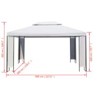 Шатра, бяла, 3x4 м