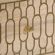 Страничен шкаф 60x33x75 см манго масивно дърво